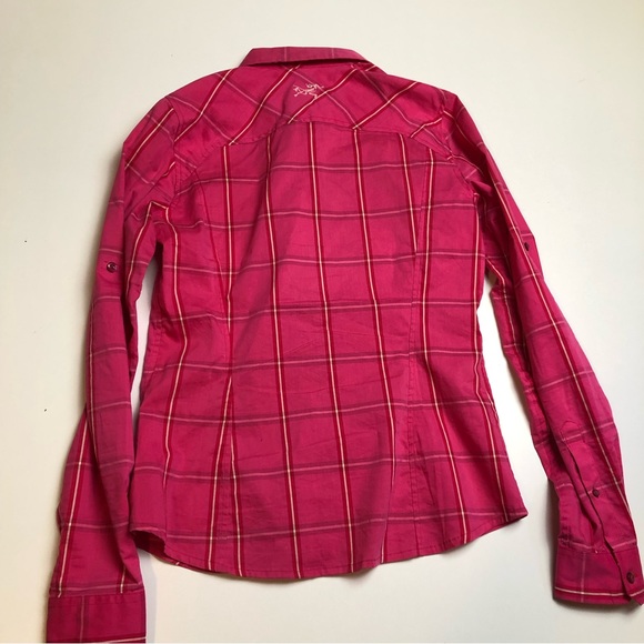 Arc’teryx Womens Casual Button Down Shirt Pink Medium - Picture 3 of 5